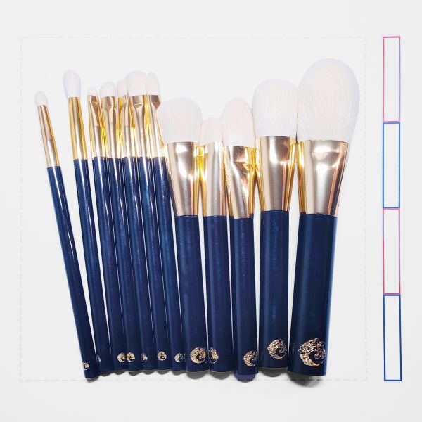 TF 12pcs Synthetic Hair Makeup Brush Set (TF12支纤维毛化妆刷套装)