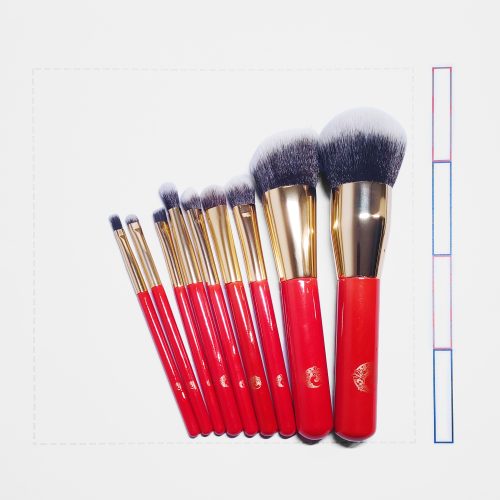 Jiuyuehong 9pcs Makeup Brush Set (九月红9支化妆刷套装)